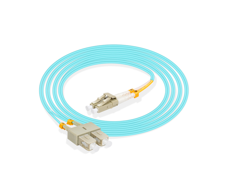 3m LC UPC to SC UPC  Duplex OM3  Multimode  LSZH 2.0mm Fiber Optic Patch Cabl