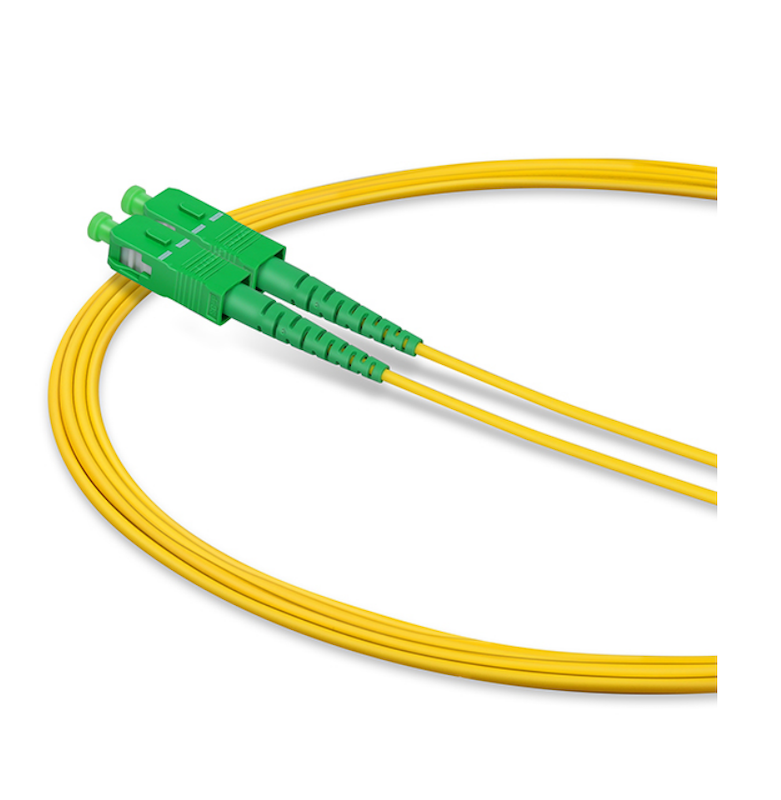 1m LC APC to SC APC Simplex OS2 Single Mode LSZH 2.0mm Fiber Optic Patch Cable
