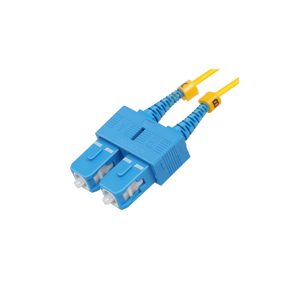 5m SC to SC UPC Duplex OS2 Single Mode LSZH 2.0mm Fiber Optic Patch Cable