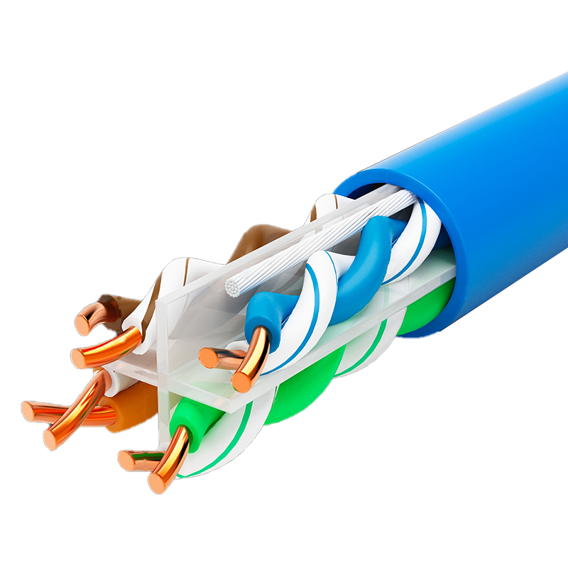 Cat6A Copper Cable, 1000ft (305m), 23AWG, UTP,LSZH，Blue